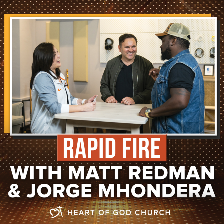Rapid Fire with Matt Redman, Jorge Mhondera & Pastor Cecilia Chan (Pastor Lia)